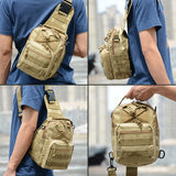 Tactical Shoulder Military Sling Daypack Backpack Carry Bag for Range Travel Hiking Outdoor Sports