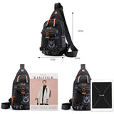 Crossbody Sling Backpack Multipurpose Bag Travel Hiking Chest Daypack