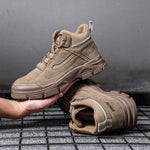 Steel Toe Boots for Men Women Comfortable Lightweight Work Slip Resistant Safety Shoes Puncture Proof Indestructible Construction Sneakers