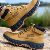 Steel Toe Boots for Men Indestructible Breathable High Top Work Lightweight Safety Shoes Non Slip Work Industry Construction