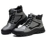 Steel Toe Boots for Men Women Comfortable Lightweight Work Slip Resistant High Top Safety Shoes Puncture Proof Indestructible Construction