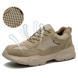Steel Toe Shoes for Men and Women Comfortable Lightweight Puncture Resistant Safety Footwear Work Sneakers for Construction Warehouse Jobs