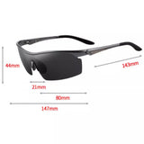 Sports Polarized Sunglasses for Men Women Aluminum-Magnesium Frame for Running Baseball Driving Fishing Cycling UV400 Protection