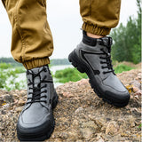 Steel Toe Boots for Men Women Comfortable Lightweight Work Slip Resistant High Top Safety Shoes Puncture Proof Indestructible Construction