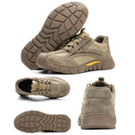 Steel Toe Shoes for Women Lightweight Safety Sneakers Air Cushion Comfortable Slip Resistant Indestructible Men Puncture Proof Work Shoe