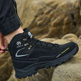 Waterproof Steel Toe Boots for Men Comfortable Mens Safety Work  Indestructible Shoes Lightweight Non Slip Puncture Resistant Industrial Construction Boot