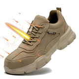 Steel Toe Shoes for Men and Women Comfortable Lightweight Puncture Resistant Safety Footwear Work Sneakers for Construction Warehouse Jobs