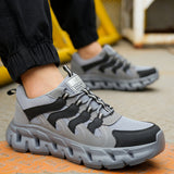 Steel Toe Shoes for Men Women Lightweight Breathable Safety Sneakers Comfortable Non Slip Work Tennis Indestructible Construction