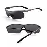 Sports Polarized Sunglasses for Men Women Aluminum-Magnesium Frame for Running Baseball Driving Fishing Cycling UV400 Protection