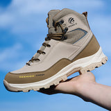 Waterproof Steel Toe Boots for Men Comfortable Mens Safety Work  Indestructible Shoes Lightweight Non Slip Puncture Resistant Industrial Construction Boot