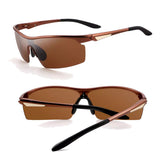 Sports Polarized Sunglasses for Men Women Aluminum-Magnesium Frame for Running Baseball Driving Fishing Cycling UV400 Protection