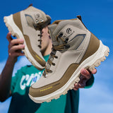 Waterproof Steel Toe Boots for Men Comfortable Mens Safety Work  Indestructible Shoes Lightweight Non Slip Puncture Resistant Industrial Construction Boot