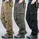 Mens Tactical Ripstop Cargo Work Pants Relaxed Fit Stretch with 6 Pockets Breathable Hiking Construction