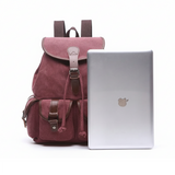 Vintage Canvas Backpack for Women, Durable Casual Daypack, Large Capacity Travel Rucksack Fits for Hiking and Daily Use