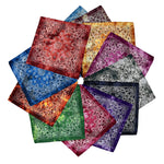 Bandanas for Men & Women, 12 Pack 100% Cotton PaisleyCowboy Head Headwear Handkerchiefs