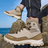 Waterproof Steel Toe Boots for Men Comfortable Mens Safety Work  Indestructible Shoes Lightweight Non Slip Puncture Resistant Industrial Construction Boot