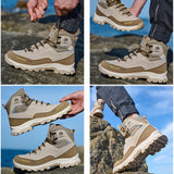 Waterproof Steel Toe Boots for Men Comfortable Mens Safety Work  Indestructible Shoes Lightweight Non Slip Puncture Resistant Industrial Construction Boot