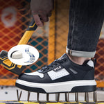 Steel Toe Shoes for Men Women Comfortable Lightweight Safety Non Slip Work Puncture Proof Composite Sneakers for Construction