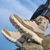 Waterproof Steel Toe Boots for Men Comfortable Mens Safety Work  Indestructible Shoes Lightweight Non Slip Puncture Resistant Industrial Construction Boot