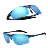 Sports Polarized Sunglasses for Men Women Aluminum-Magnesium Frame for Running Baseball Driving Fishing Cycling UV400 Protection