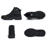 Waterproof Steel Toe Boots for Men Comfortable Mens Safety Work  Indestructible Shoes Lightweight Non Slip Puncture Resistant Industrial Construction Boot