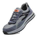 Steel Toe Shoes for Men Women, Slip Resistant Safety Work Puncture Proof Comfortable Indestructible Sneakers for Industry Construction Warehouse