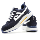 Steel Toe Shoes for Men Women Work Shoes Safety Sneakers Shoes Comfortable Lightweight Puncture Proof Slip on Indestructible