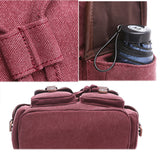 Vintage Canvas Backpack for Women, Durable Casual Daypack, Large Capacity Travel Rucksack Fits for Hiking and Daily Use