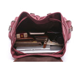 Vintage Canvas Backpack for Women, Durable Casual Daypack, Large Capacity Travel Rucksack Fits for Hiking and Daily Use