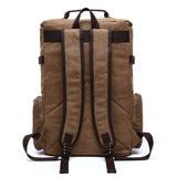 Canvas Weekender Travel Duffel Backpack Hybrid Hiking Rucksack Laptop Backpack for Outdoor Sports Camping Climbing Gym