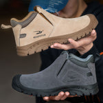 Steel Toe Boots for Men and Women Work Slip Resistant Safety Shoes Indestructible Industrial Construction Welding Protective Working Sneakers