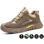 Steel Toe Shoes for Women Lightweight Safety Sneakers Air Cushion Comfortable Slip Resistant Indestructible Men Puncture Proof Work Shoe