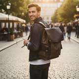 Stylish Laptop Backpack for Men Purse College Daypack Work Travel Bag