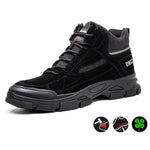 Steel Toe Boots for Men Women Comfortable Lightweight Work Slip Resistant Safety Shoes Puncture Proof Indestructible Construction Sneakers