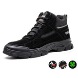 Steel Toe Boots for Men Women Comfortable Lightweight Work Slip Resistant Safety Shoes Puncture Proof Indestructible Construction Sneakers