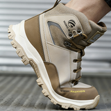 Waterproof Steel Toe Boots for Men Comfortable Mens Safety Work  Indestructible Shoes Lightweight Non Slip Puncture Resistant Industrial Construction Boot