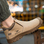 Steel Toe Boots for Men and Women Work Slip Resistant Safety Shoes Indestructible Industrial Construction Welding Protective Working Sneakers