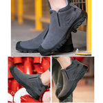 Steel Toe Boots for Men and Women Work Slip Resistant Safety Shoes Indestructible Industrial Construction Welding Protective Working Sneakers