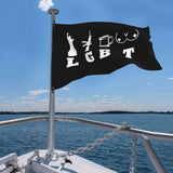 Fly Breeze Polyester Flag LGBT Lady Liberty Guns Beer Tits UV Fade Resistant House Decorations