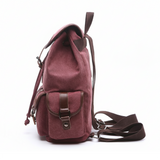 Vintage Canvas Backpack for Women, Durable Casual Daypack, Large Capacity Travel Rucksack Fits for Hiking and Daily Use