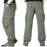 Mens Tactical Ripstop Cargo Work Pants Relaxed Fit Stretch with 6 Pockets Breathable Hiking Construction