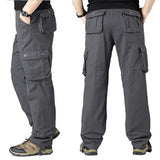 Mens Tactical Ripstop Cargo Work Pants Relaxed Fit Stretch with 6 Pockets Breathable Hiking Construction