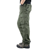 Mens Tactical Ripstop Cargo Work Pants Relaxed Fit Stretch with 6 Pockets Breathable Hiking Construction