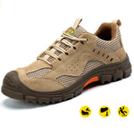 Steel Toe Sneakers for Men Women Comfortable Lightweight Composite Work Shoes Cushion Indestructible Construction