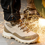 Waterproof Steel Toe Boots for Men Comfortable Mens Safety Work  Indestructible Shoes Lightweight Non Slip Puncture Resistant Industrial Construction Boot