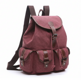 Vintage Canvas Backpack for Women, Durable Casual Daypack, Large Capacity Travel Rucksack Fits for Hiking and Daily Use
