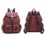 Vintage Canvas Backpack for Women, Durable Casual Daypack, Large Capacity Travel Rucksack Fits for Hiking and Daily Use