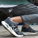 Steel Toe Shoes for Men Women Work Shoes Safety Sneakers Shoes Comfortable Lightweight Puncture Proof Slip on Indestructible