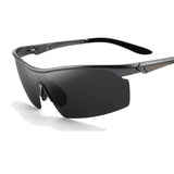 Sports Polarized Sunglasses for Men Women Aluminum-Magnesium Frame for Running Baseball Driving Fishing Cycling UV400 Protection