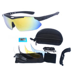 Sports Sunglasses for Men Women Youth with 5 Interchangeable Lenses Baseball Fishing Cycling Running Golf Motorcycle Tac Glasses